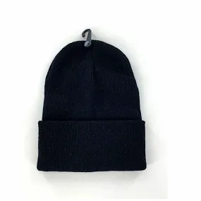 12 PCS 100% Polyester Black Beanie