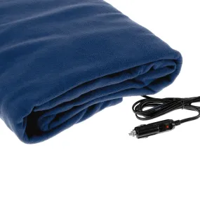 12V Heated Electric Car Blanket 150x110cm, Polyester Fleece