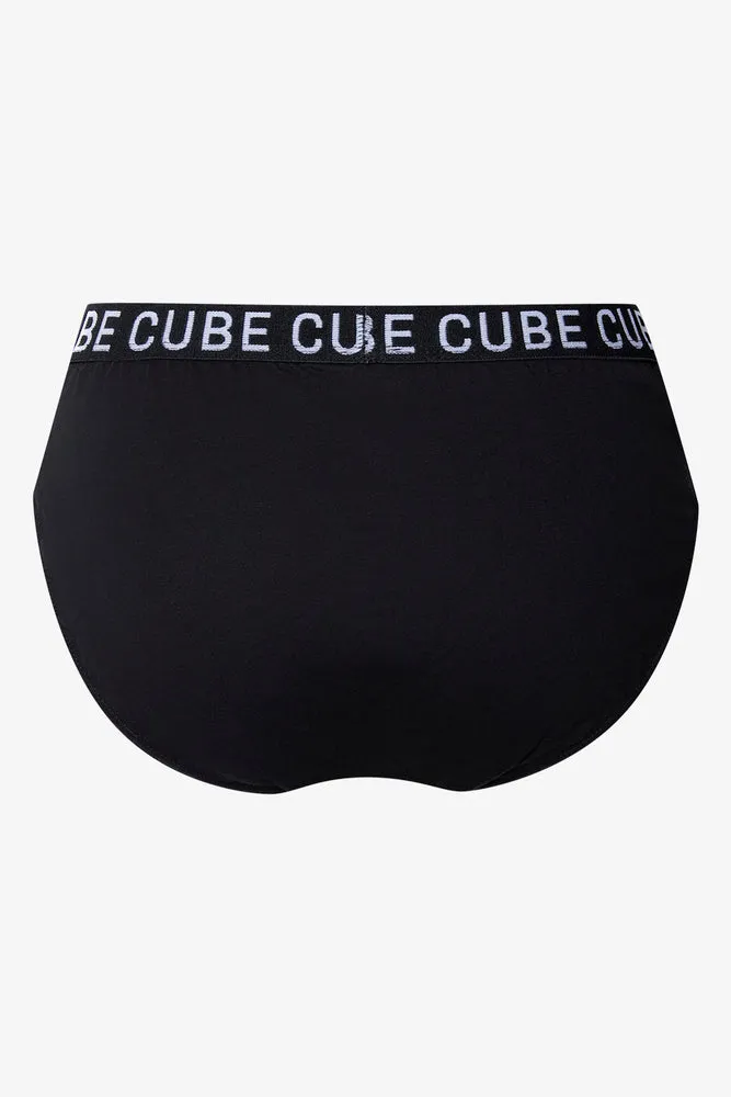 3 Pack Comfort Briefs Black