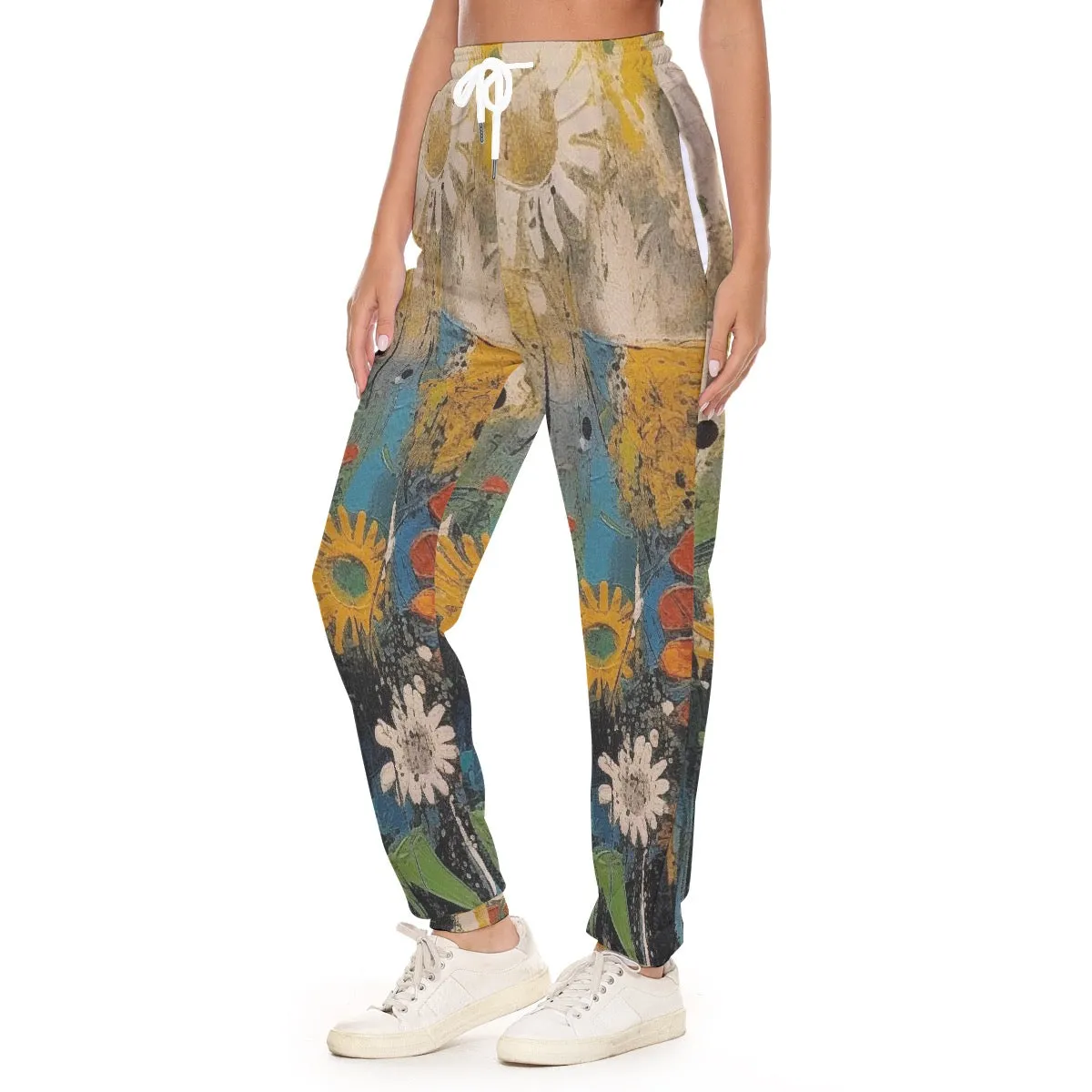 All-Over Print Women's Casual Pants 235 flower print