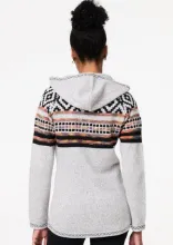 Anita Grey Border Print Hoodie