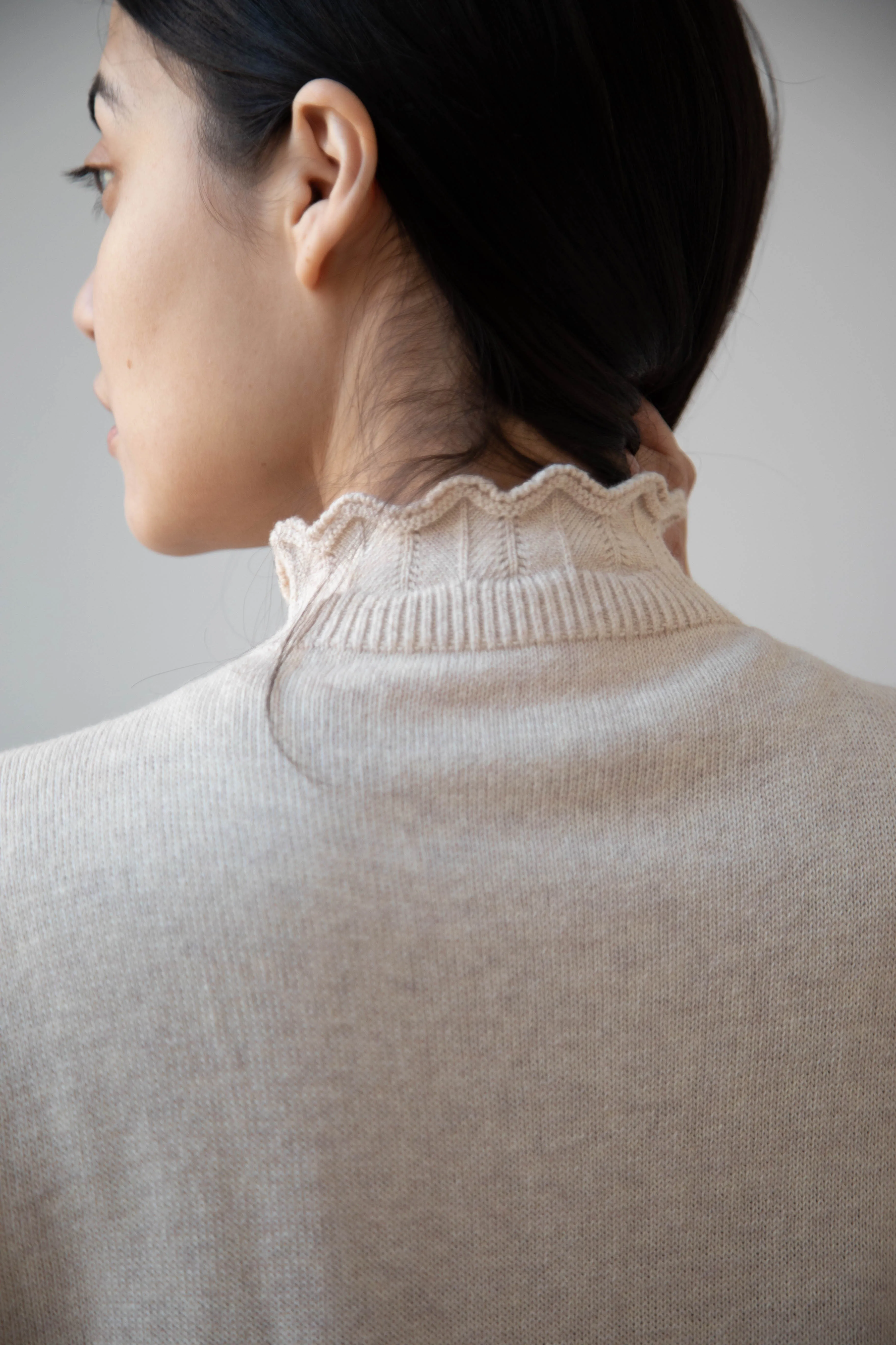 Antipast | Cotton Cashmere Knit Vest in Ivory