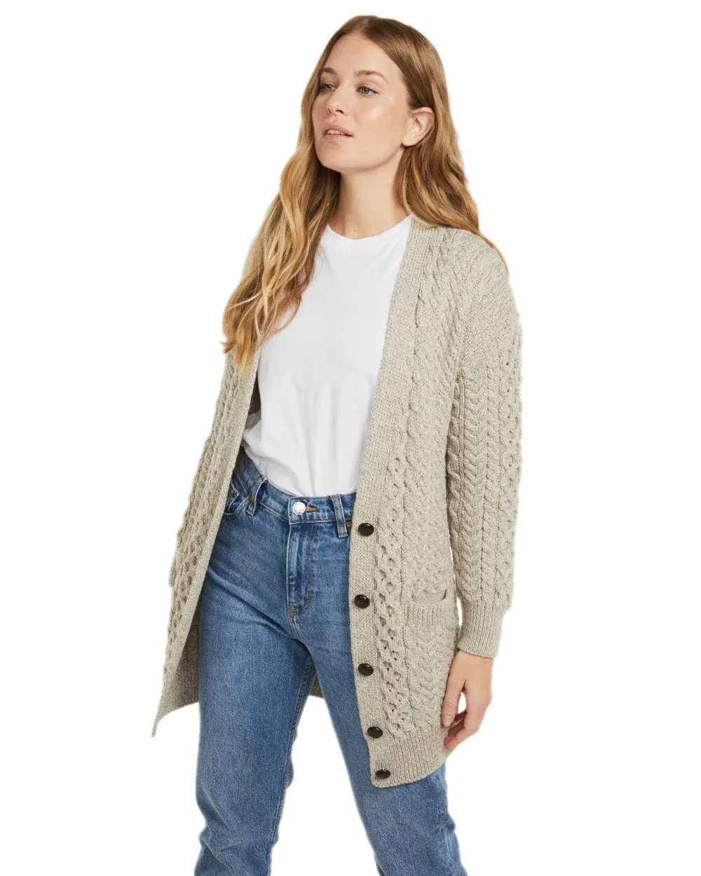 Aran Delphi Boyfriend Cardigan