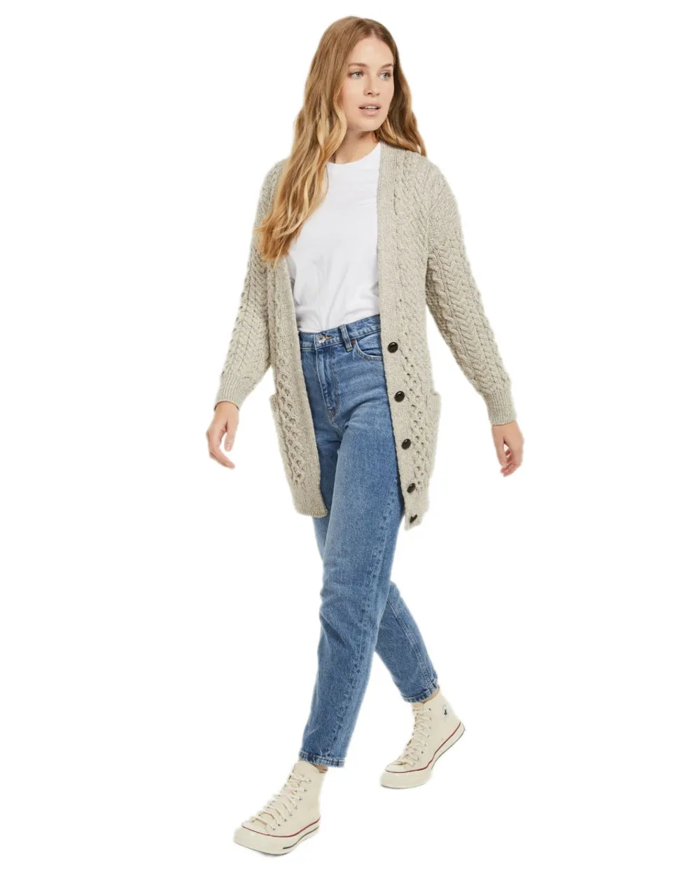 Aran Delphi Boyfriend Cardigan