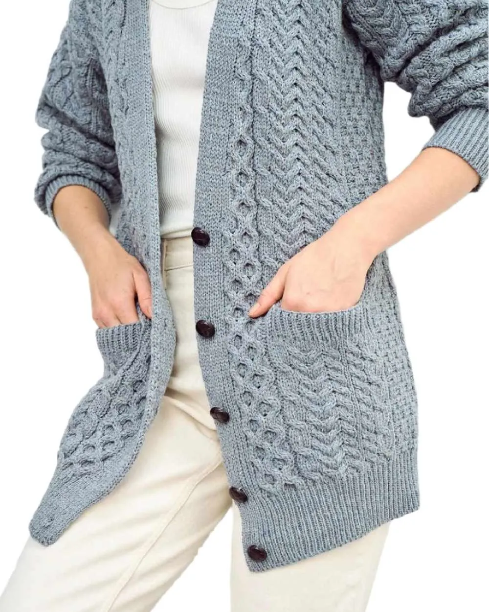 Aran Delphi Boyfriend Cardigan