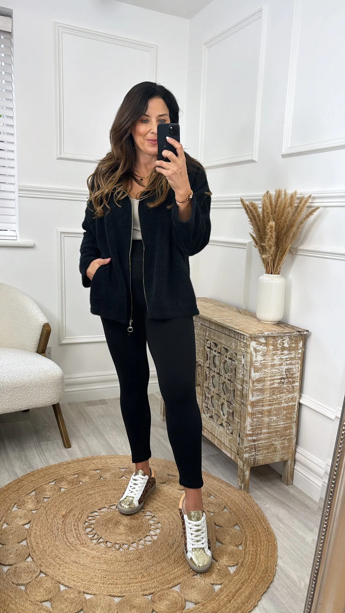 Ayda Black Hooded Cardigan