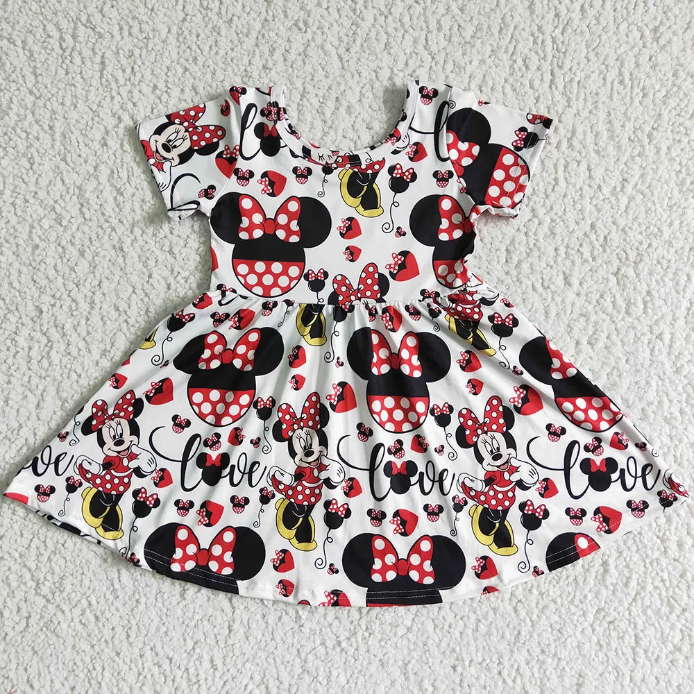 Baby Girls Dress Cute Cartoon Boutique Toddler Girls Dresses GSD0044