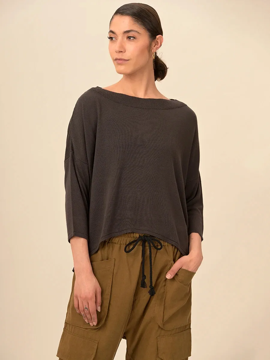 Bamboo Boat Neck Sweater