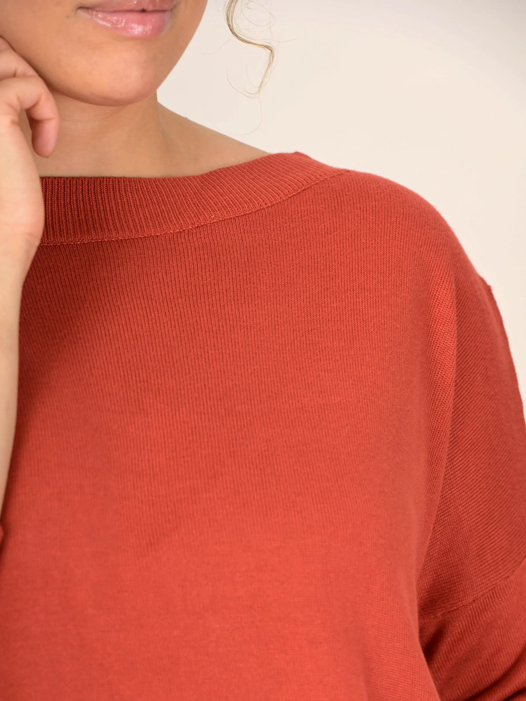 Bamboo Boat Neck Sweater