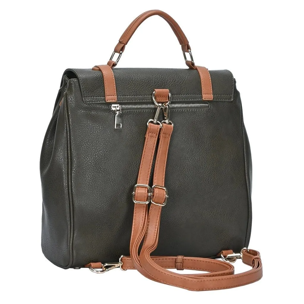 BGS44028 Buckle Flap Over Fashion Backpack