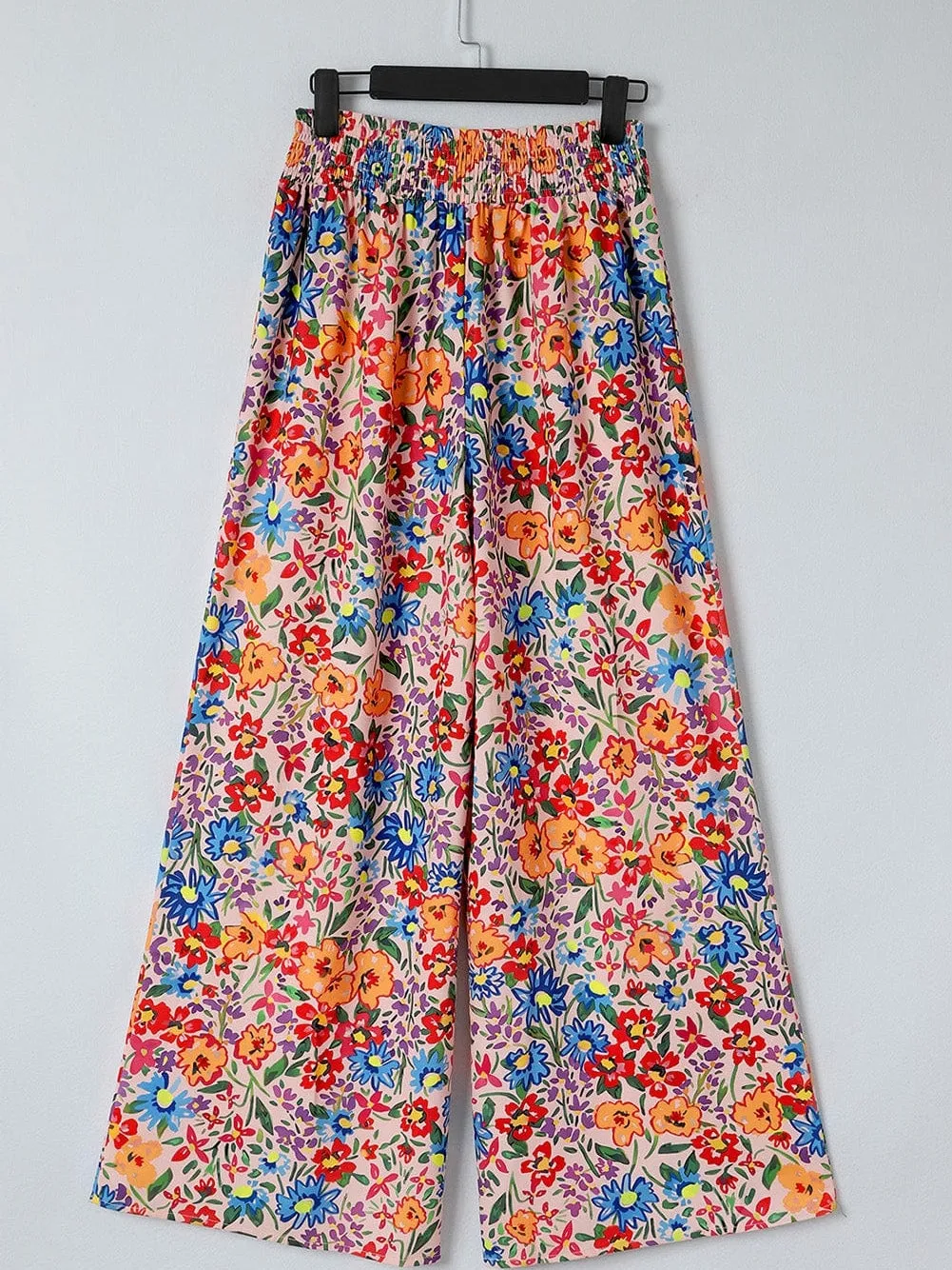 Blossom Dreams Multicolored Floral Wide Leg Pants