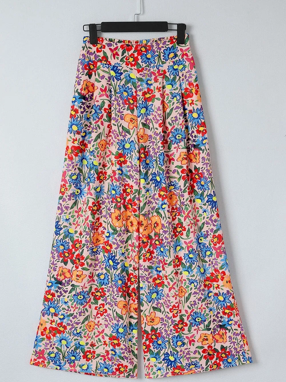 Blossom Dreams Multicolored Floral Wide Leg Pants