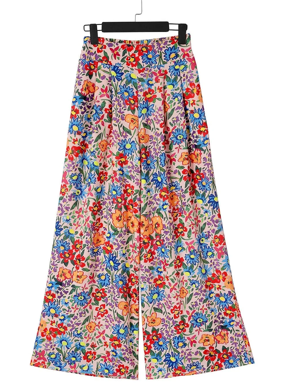 Blossom Dreams Multicolored Floral Wide Leg Pants