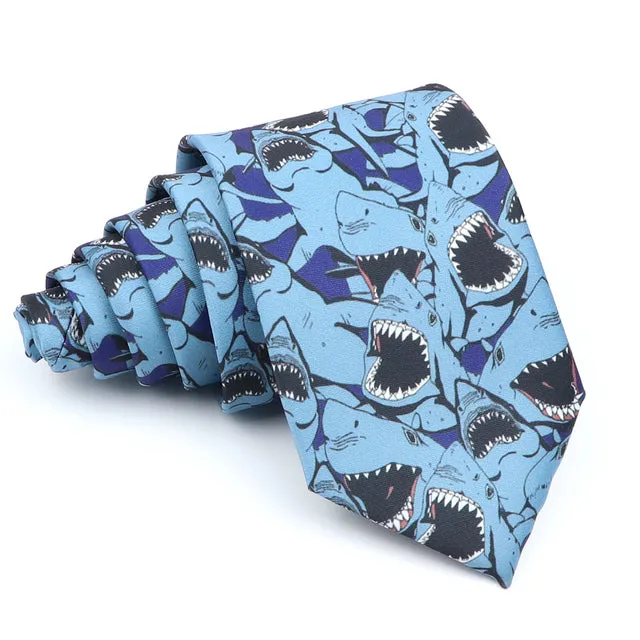 Blue Tie: Shark Bite Motive