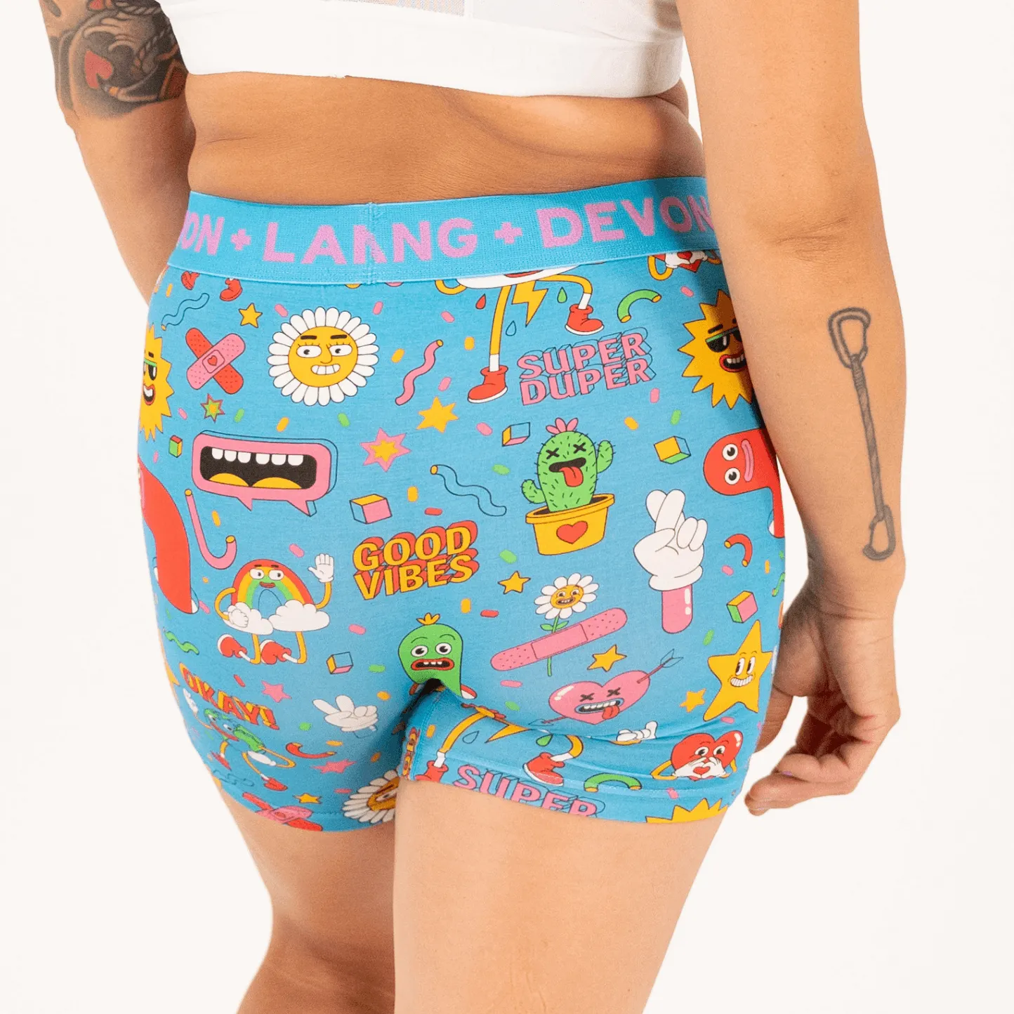 Bria Boxer Brief - Multi-Packs - Peaches/Cartoons