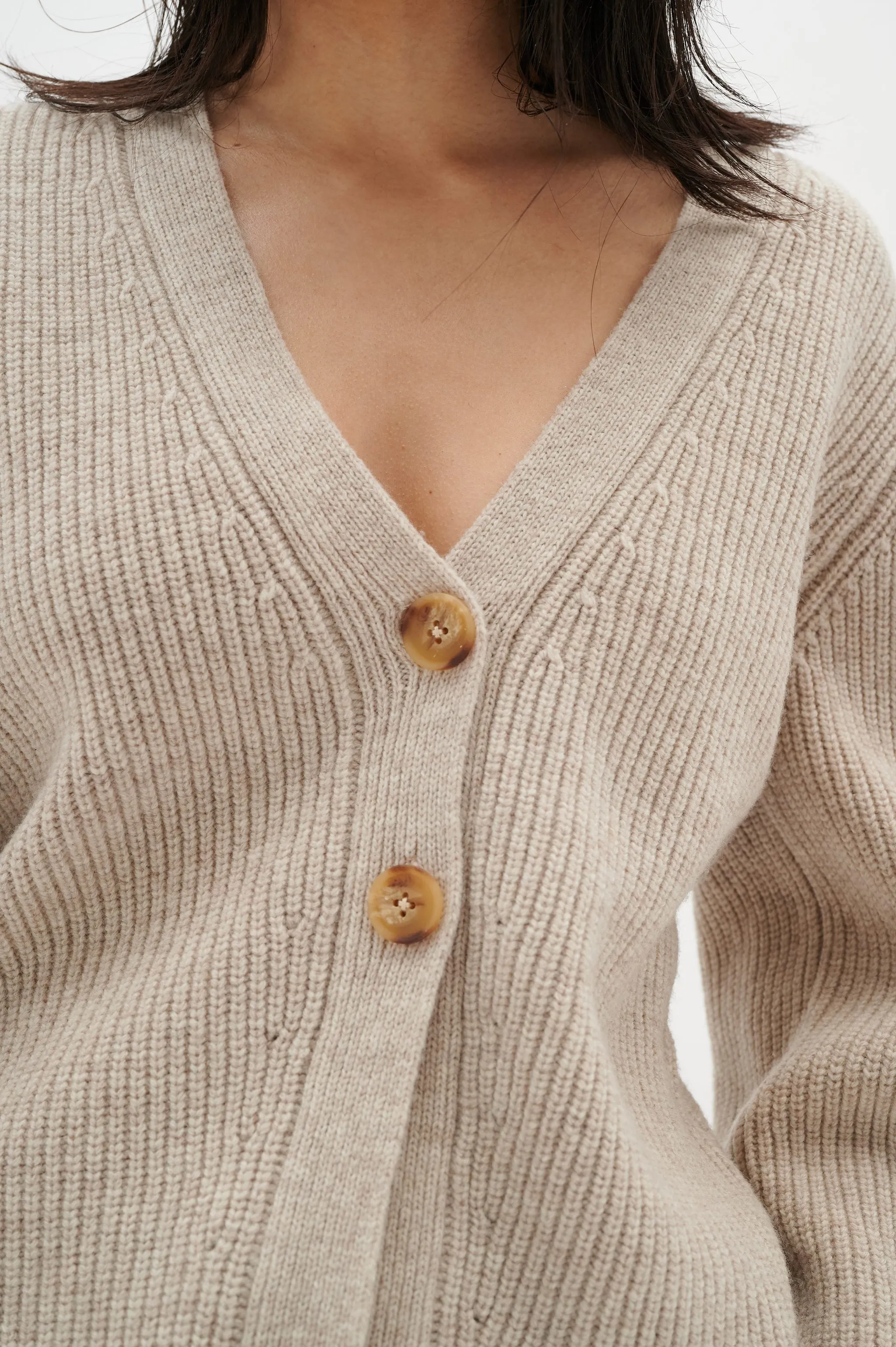 BriyaIW Cardigan - Oatmeal Melange