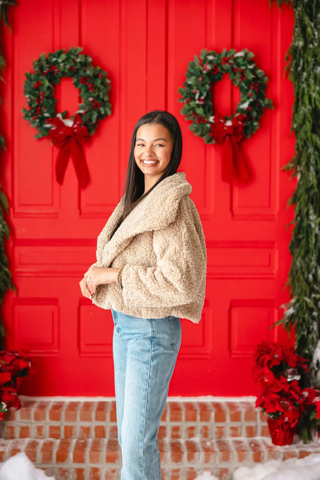 Bronwyn Boucle Jacket | Taupe