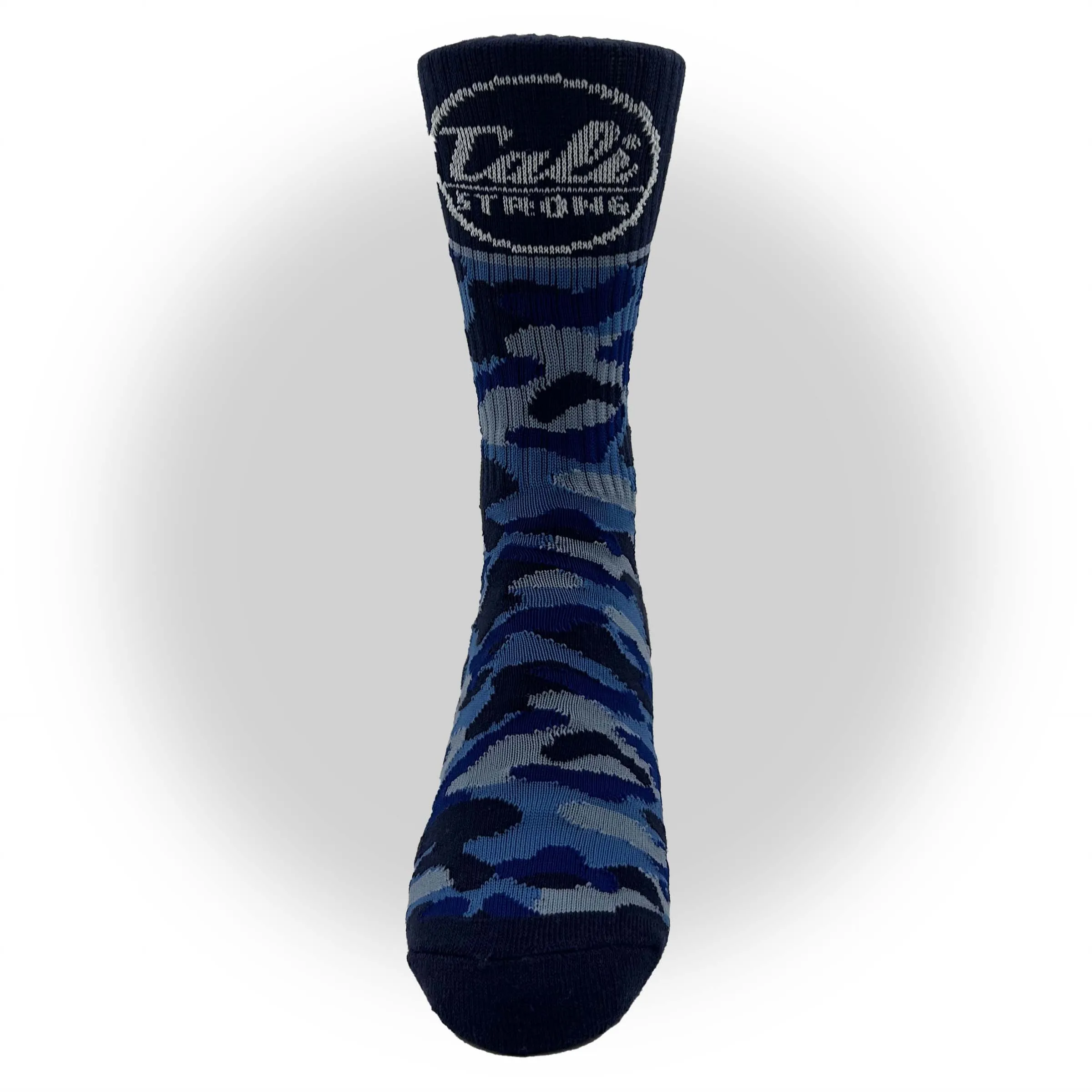 CALI Strong Urban Camo Athletic Crew Socks Navy