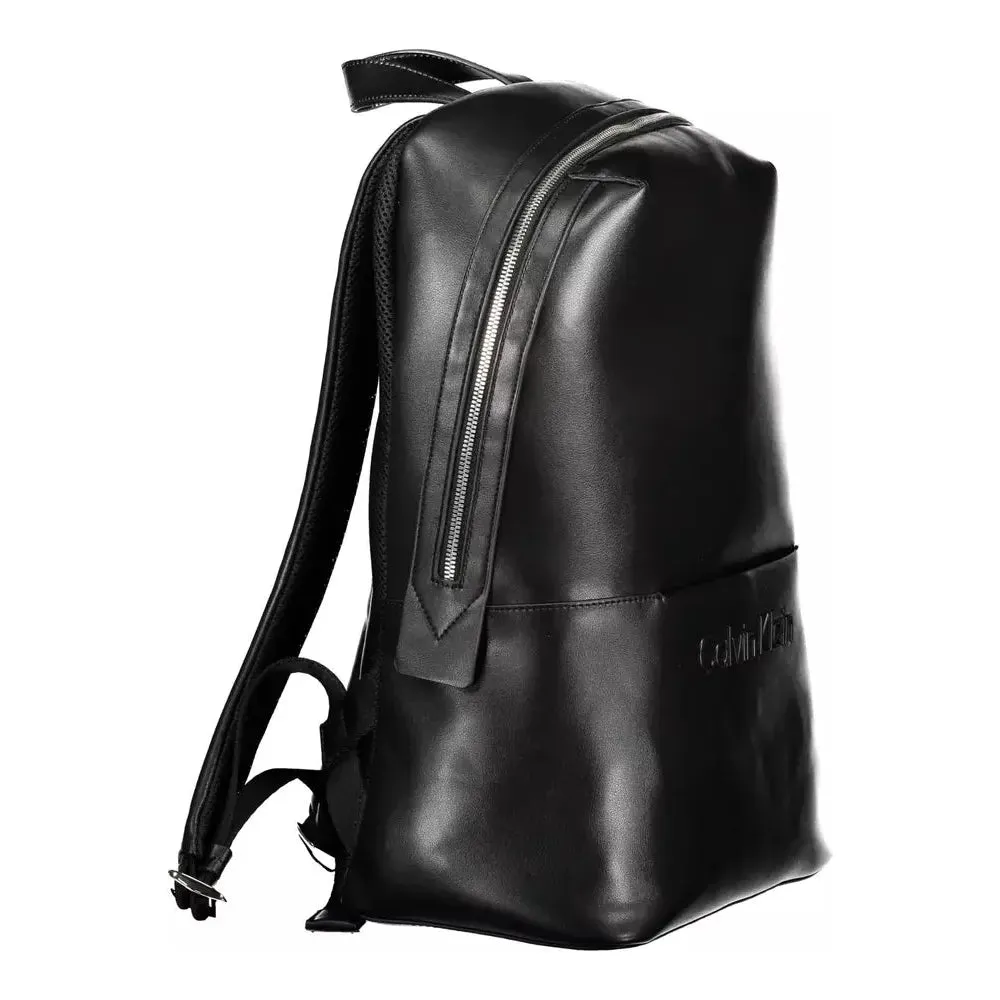 Calvin Klein Black Polyester Men Backpack