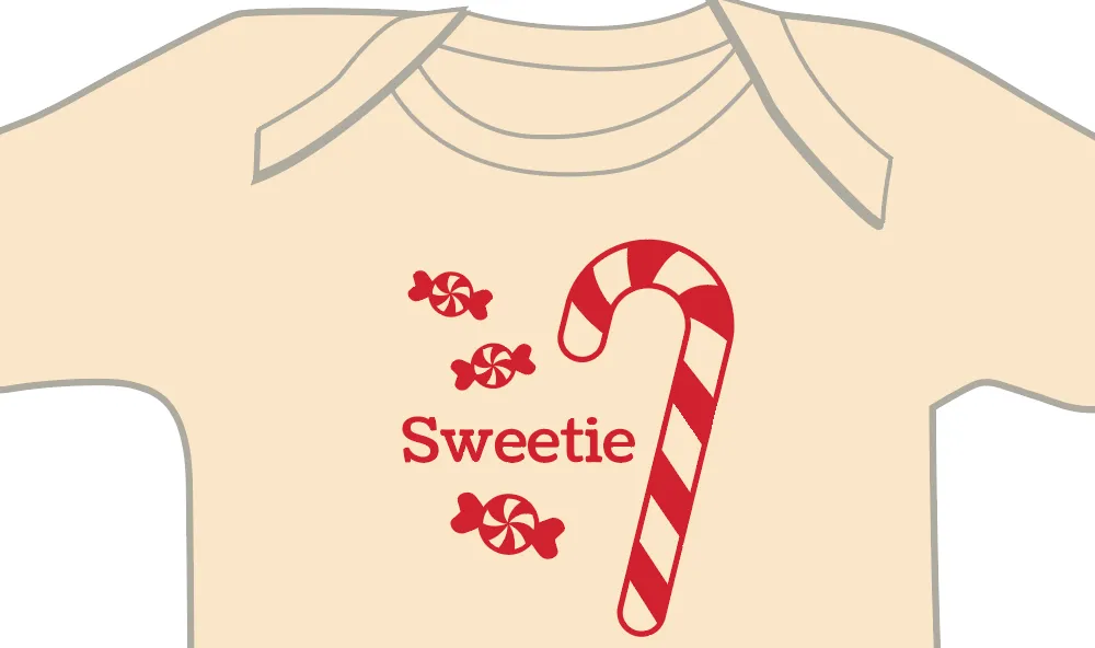 Candy Cane Short Sleeve Romper