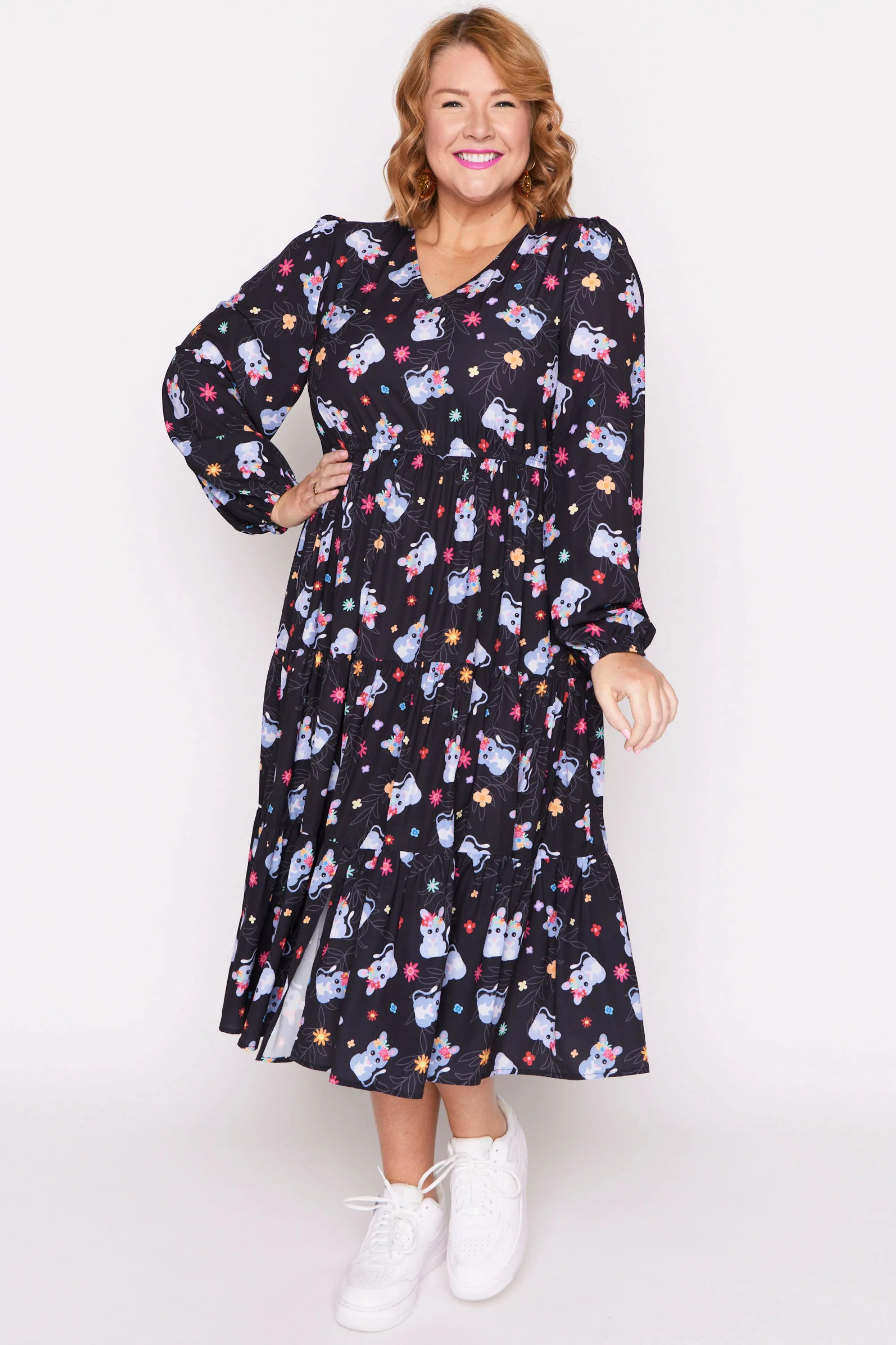 Charity Bilby Blossom Long Sleeve Dress