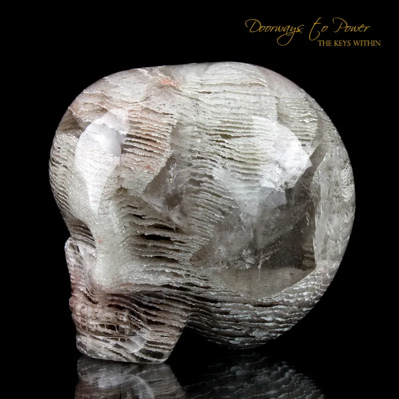 Chlorite in Quartz Magical Child Crystal Skull 'Through the Sands of Time'