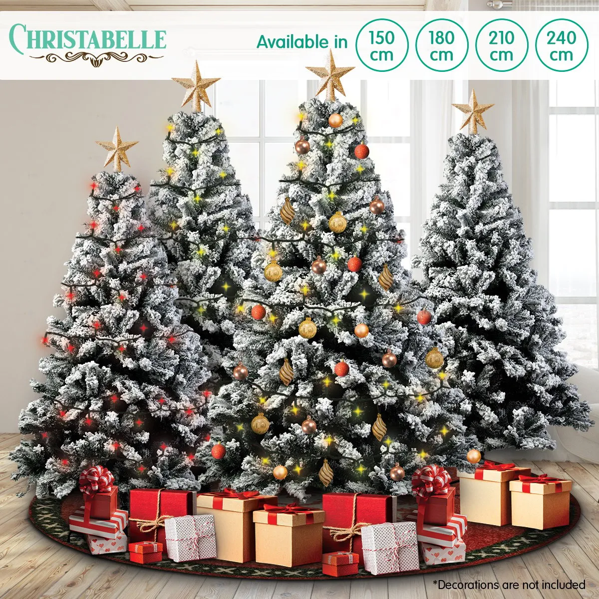 Christabelle Snow-Tipped Artificial Christmas Tree 2.4m 1500 Tips