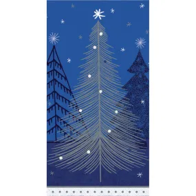 Christmas Silver Snowfall Guest Napkins | 16ct