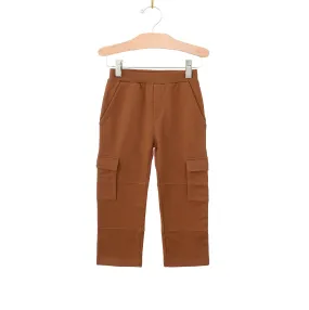 City Mouse Brushed Fleece Cargo Pant - Rust