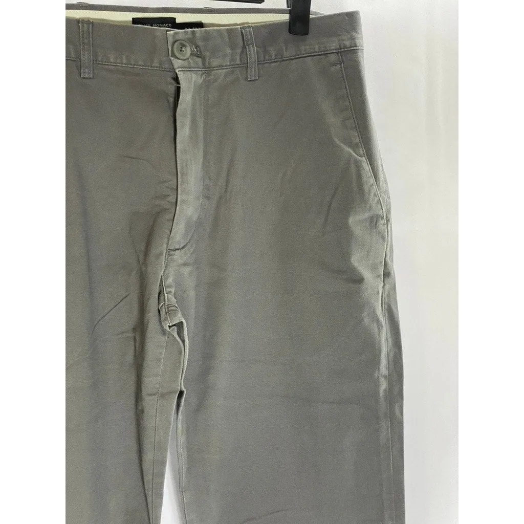 CLUB MONACO Men's Light Gray Modern Slim-Fit Conner Chino Pant SZ 33