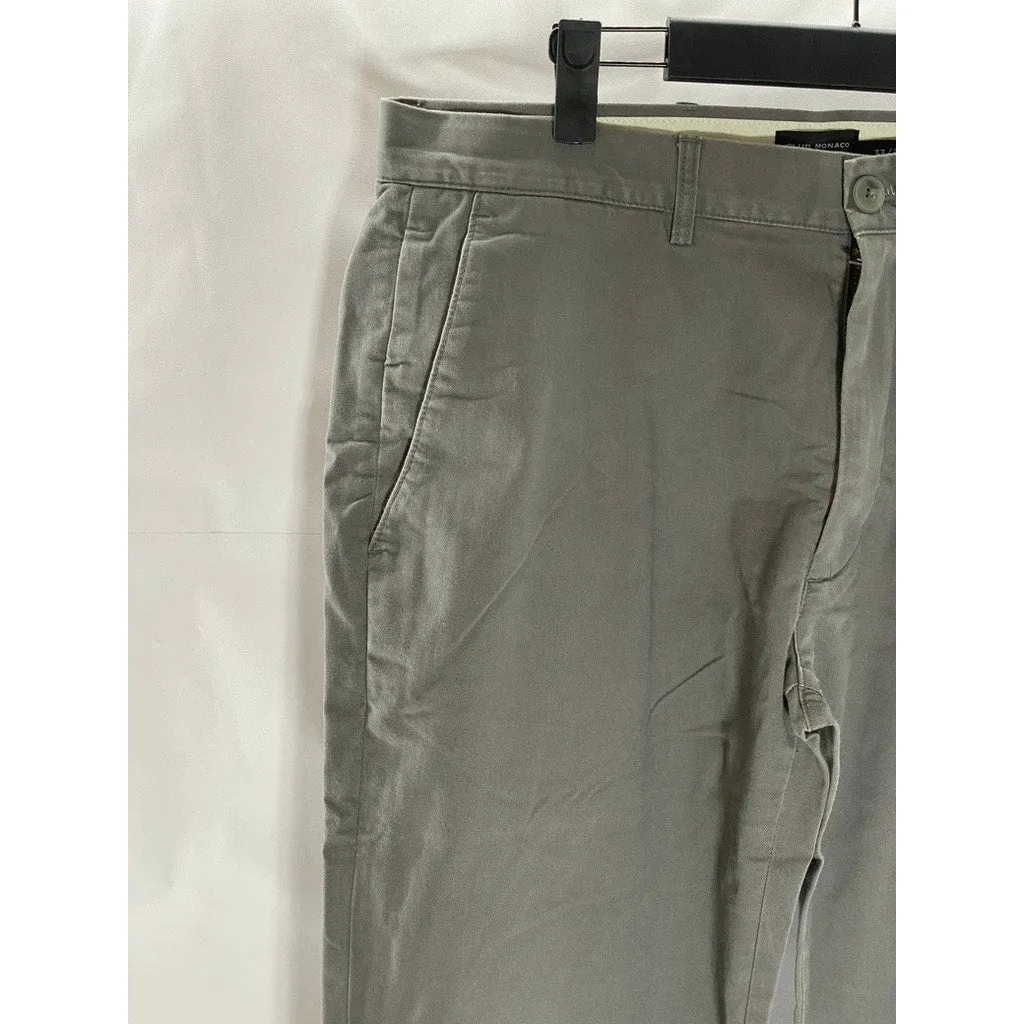 CLUB MONACO Men's Light Gray Modern Slim-Fit Conner Chino Pant SZ 33