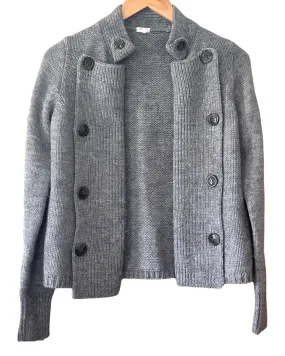 Cool Summer Storm Alpaca Wool Cardigan Jacket