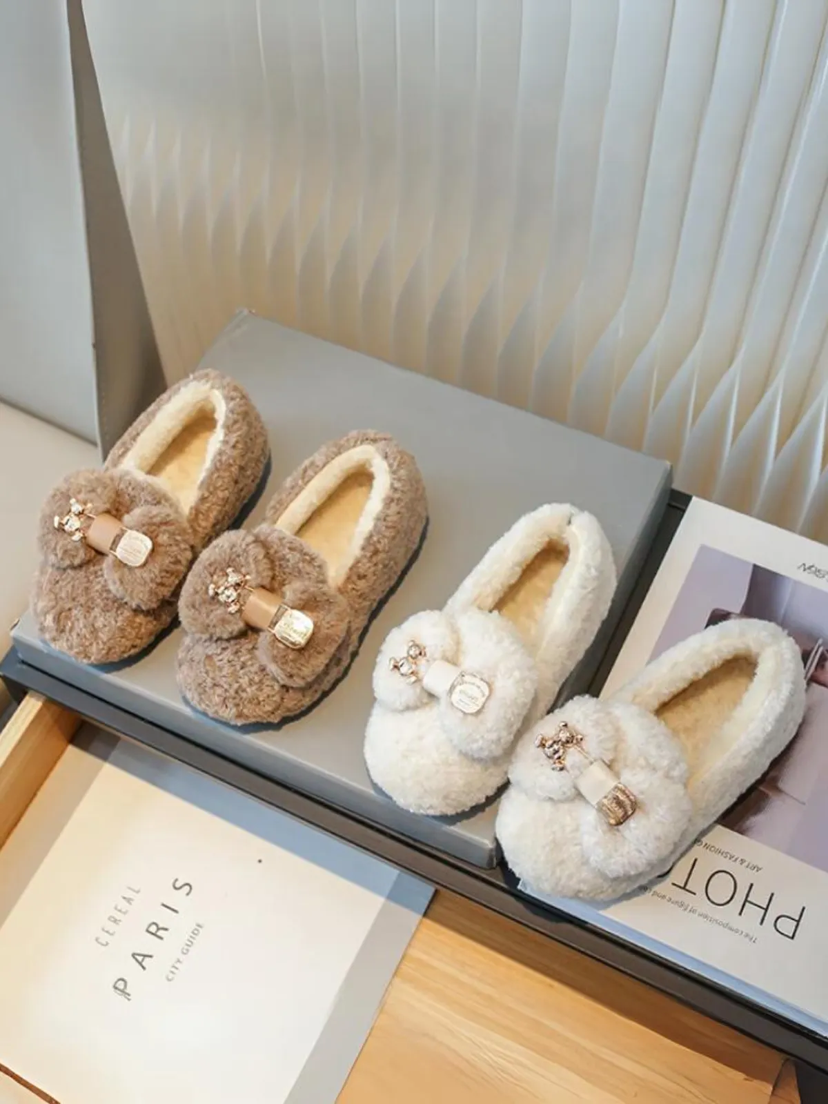 Cuddly Chic Faux Fur Loafers By Liv And Mia