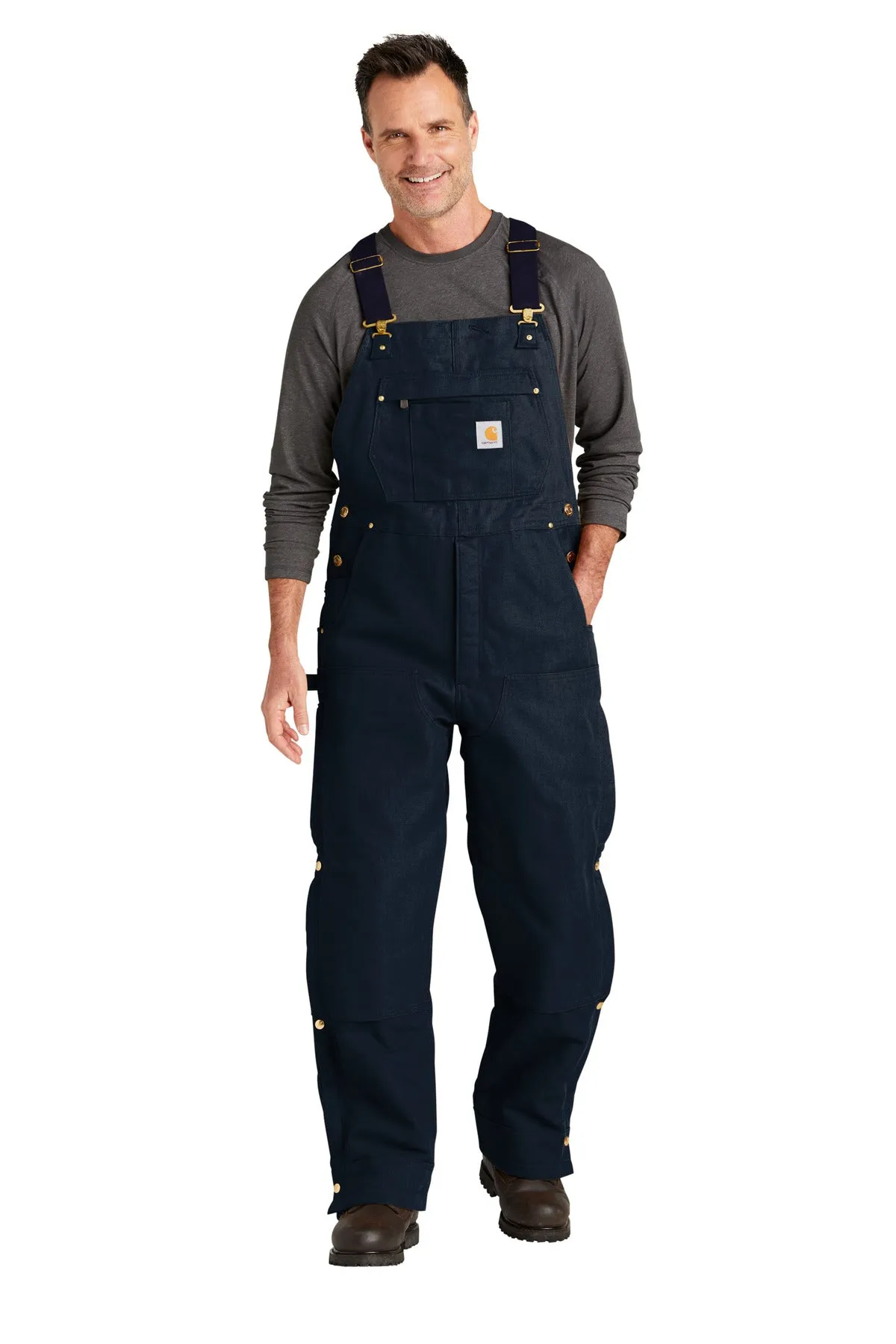 Custom Embroidered - Carhartt® Firm Duck Insulated Bib Overalls CT104393