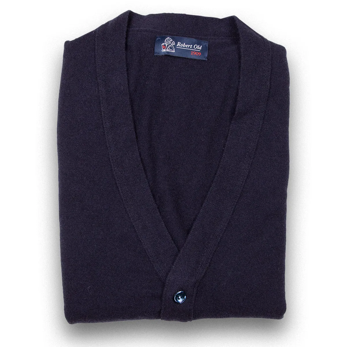 Dark Navy Beaulieu Cashmere Sleeveless Cardigan