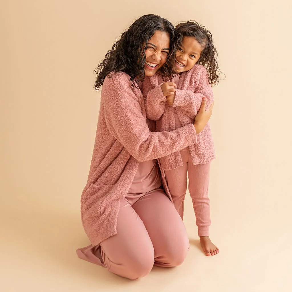 Dusty Rose Cuddle Cardigan