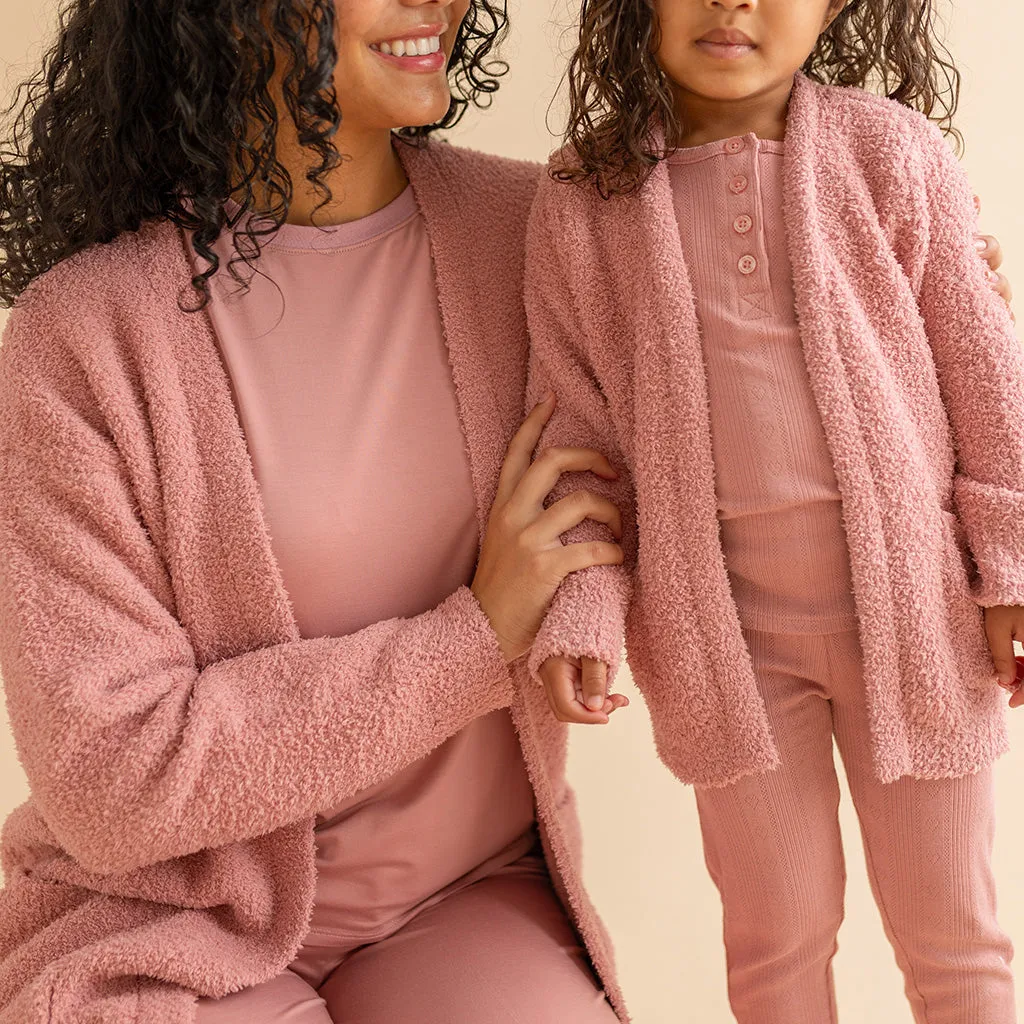 Dusty Rose Cuddle Cardigan