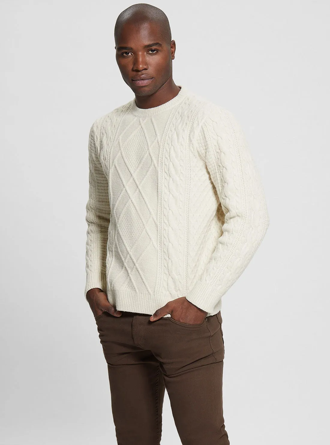 Eco Pearl Cable Knit Jumper