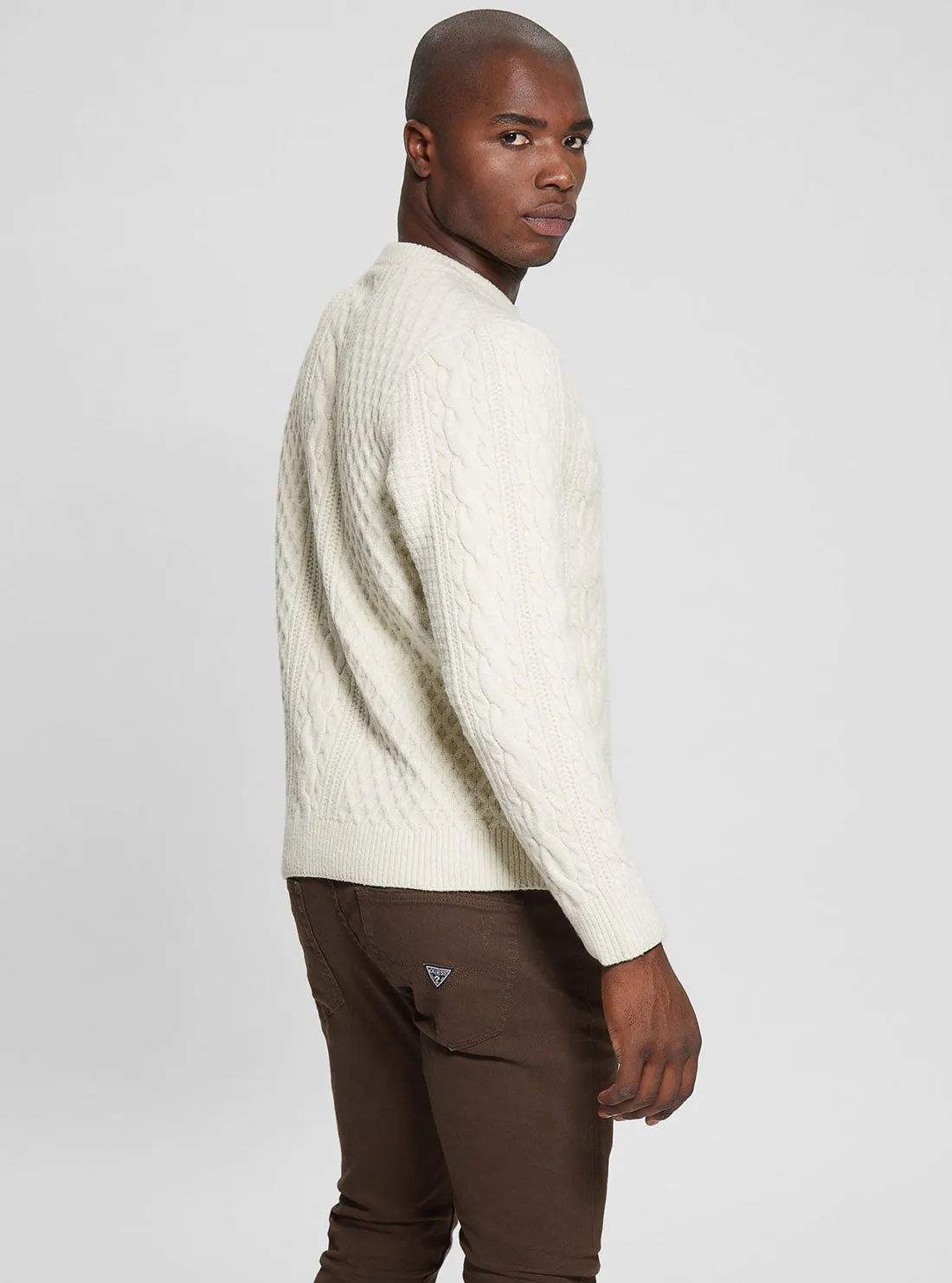 Eco Pearl Cable Knit Jumper