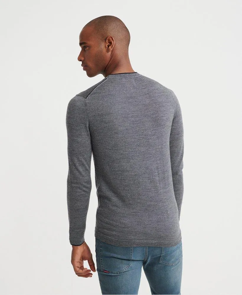 Edit Merino Crew Jumper (Granite Marl)