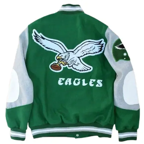 Elegant Princess Diana Eagles Varsity Jacket: A Majestic Choice