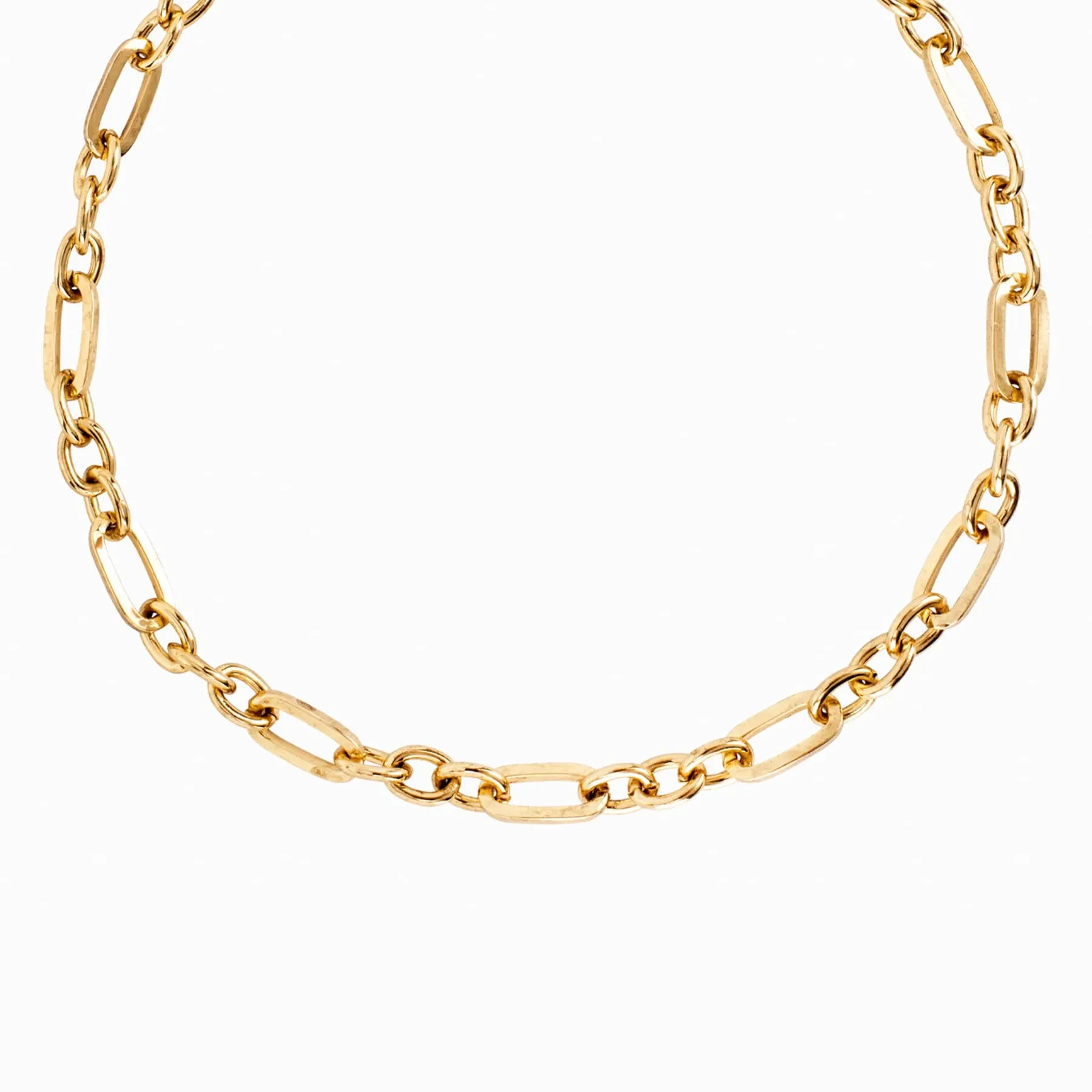 Figaro Chain Link Necklace