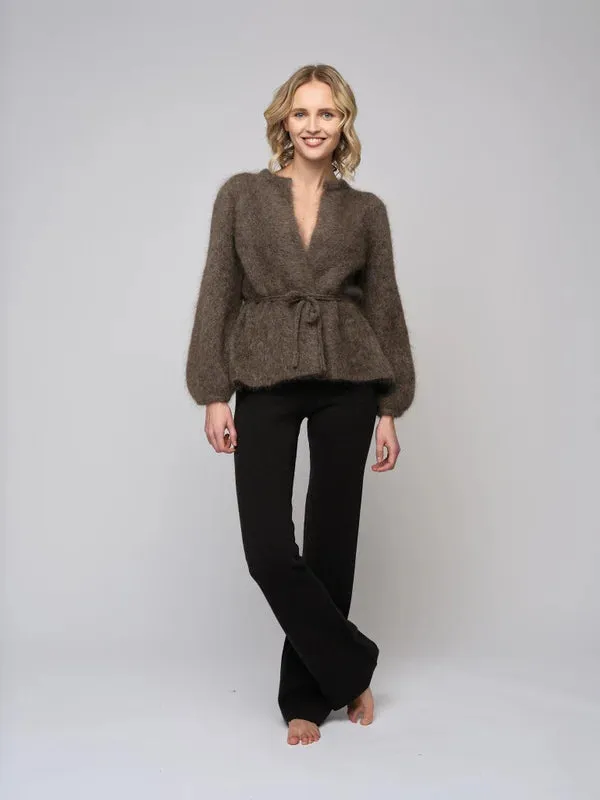 Fredrikke Chunky Cardigan - Brown