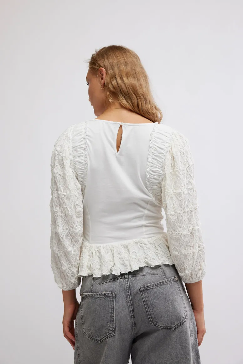 Free People Olivia Top - OPTIC WHITE