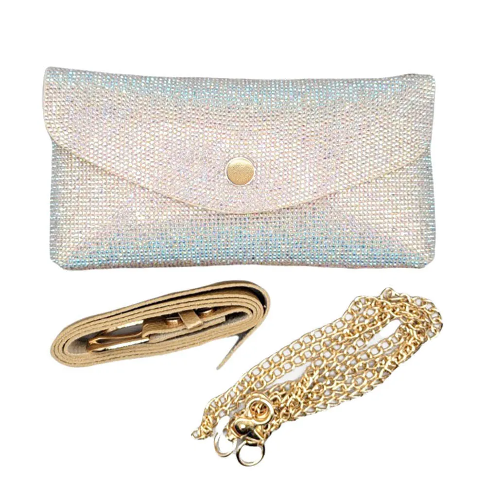 Glamour Girl Cross Body/Clutch (Goldtone/Crystal AB)