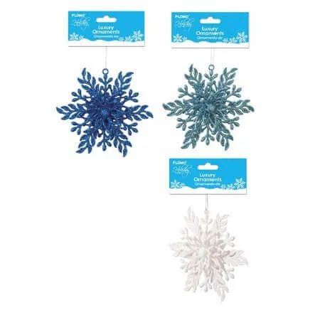 Glitter Snowflake Ornaments