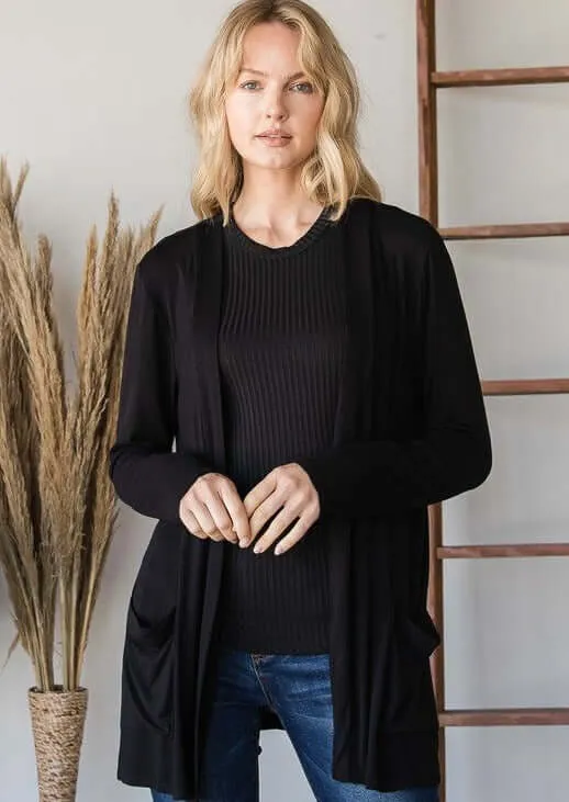 Grab & Go Lightweight Cardigan Made in USA - Plus Size - Clearance Final Sale