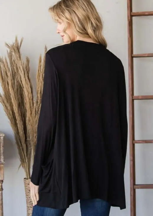 Grab & Go Lightweight Cardigan Made in USA - Plus Size - Clearance Final Sale