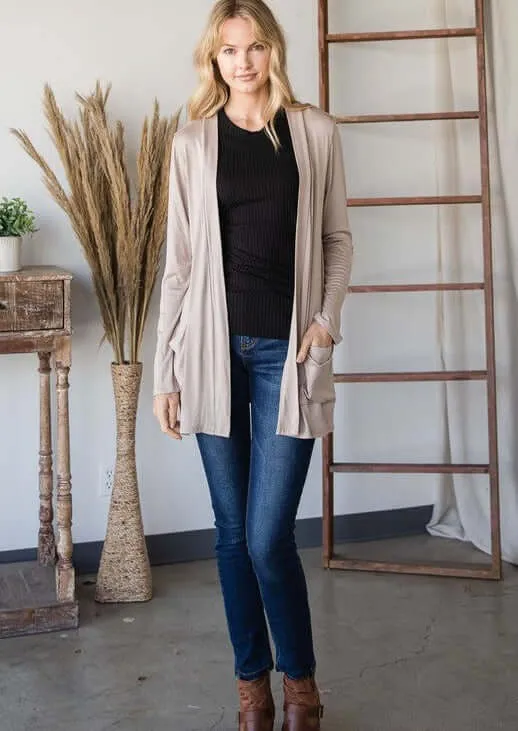 Grab & Go Lightweight Cardigan Made in USA - Plus Size - Clearance Final Sale