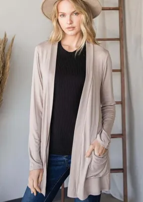 Grab & Go Lightweight Cardigan Made in USA - Plus Size - Clearance Final Sale